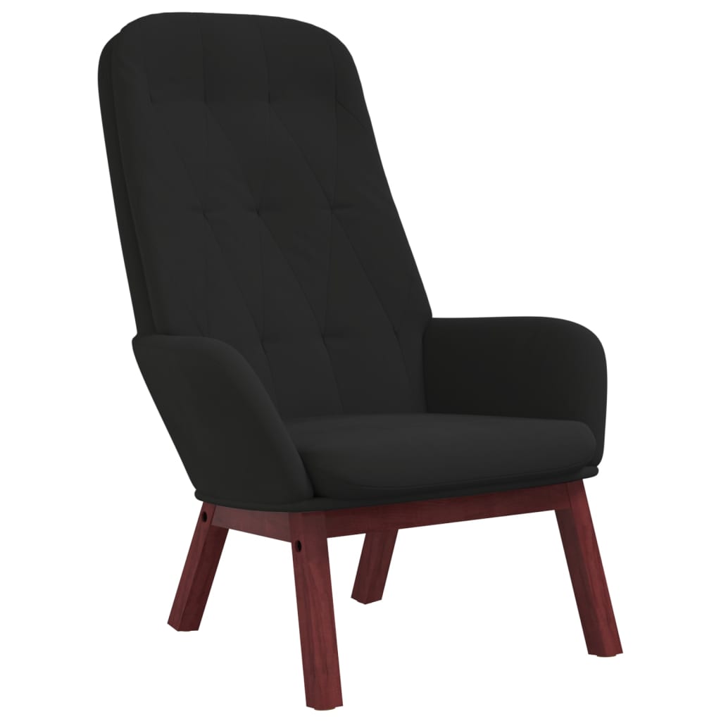 vidaXL Relaxsessel Schwarz Samt