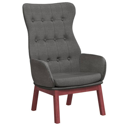vidaXL Fauteuil de relaxation gris foncé en tissu