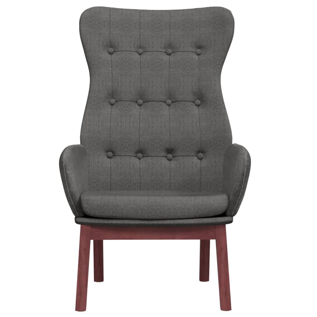 vidaXL Fauteuil de relaxation gris foncé en tissu