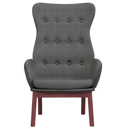 vidaXL Fauteuil de relaxation gris foncé en tissu