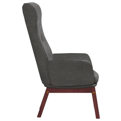 vidaXL Fauteuil de relaxation gris foncé en tissu