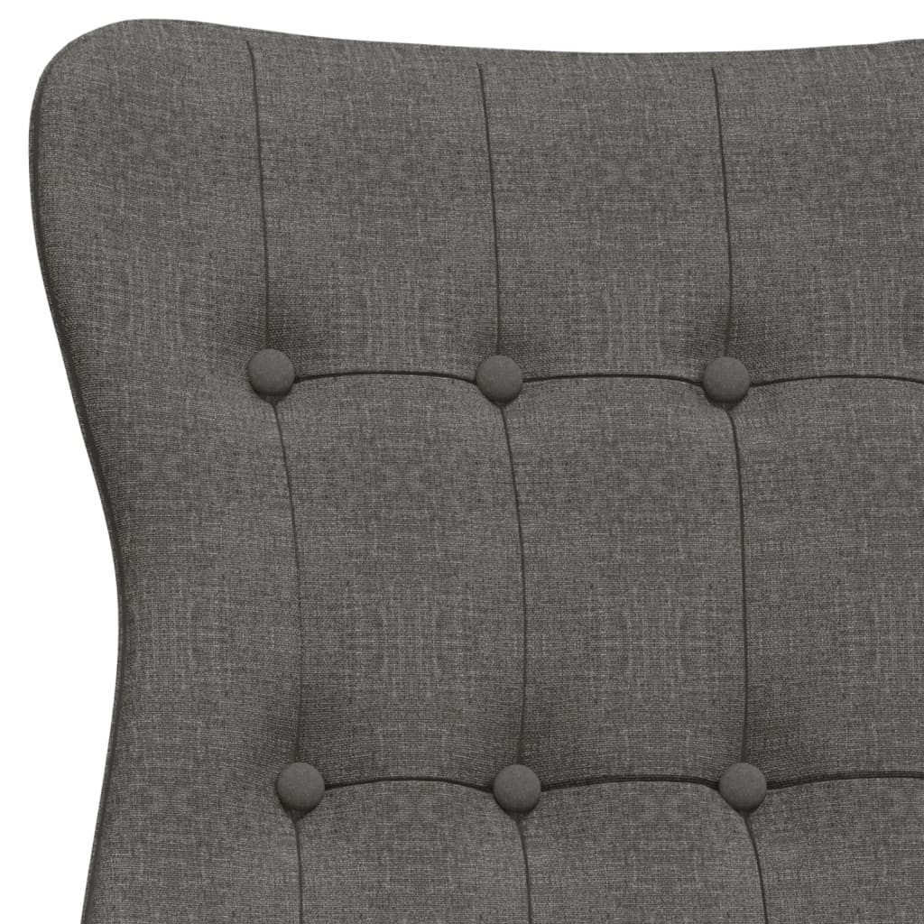 vidaXL Fauteuil de relaxation gris foncé en tissu