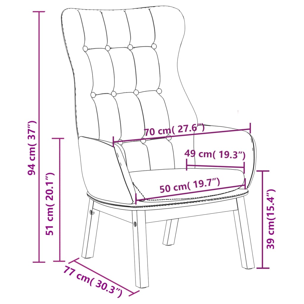 vidaXL Fauteuil de relaxation gris foncé en tissu