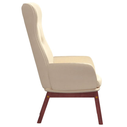 vidaXL Fauteuil relax crème tissu