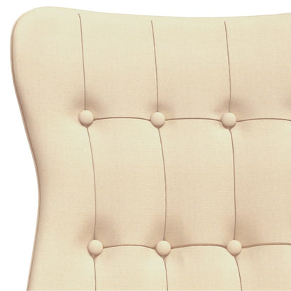 vidaXL Fauteuil relax crème tissu