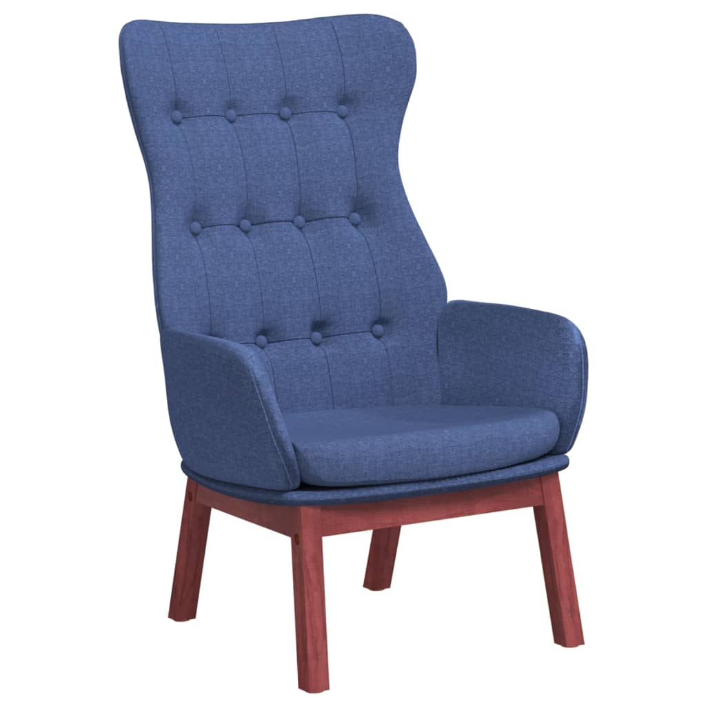 vidaXL Fauteuil relax Tissu bleu