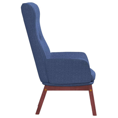 vidaXL Fauteuil relax Tissu bleu