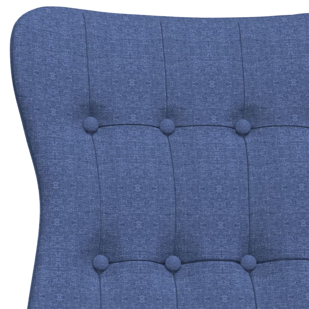vidaXL Fauteuil relax Tissu bleu