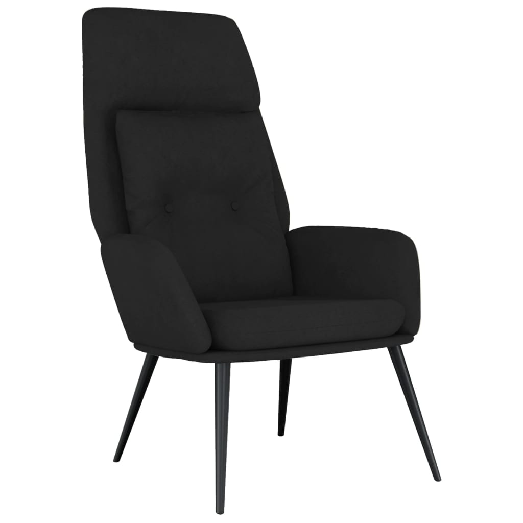 vidaXL Relaxsessel Schwarz Wildleder-Optik