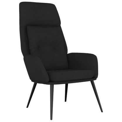 vidaXL Relaxsessel Schwarz Wildleder-Optik