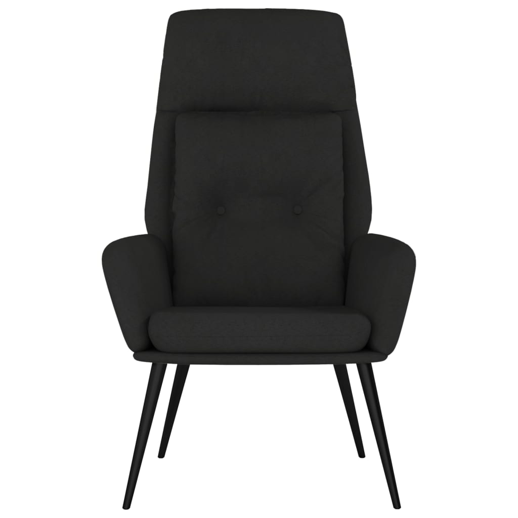 vidaXL Relaxsessel Schwarz Wildleder-Optik