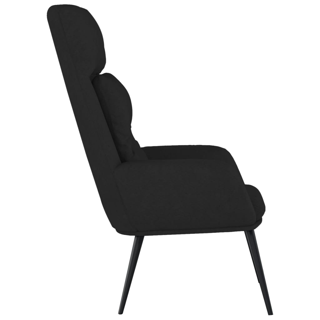 vidaXL Relaxsessel Schwarz Wildleder-Optik