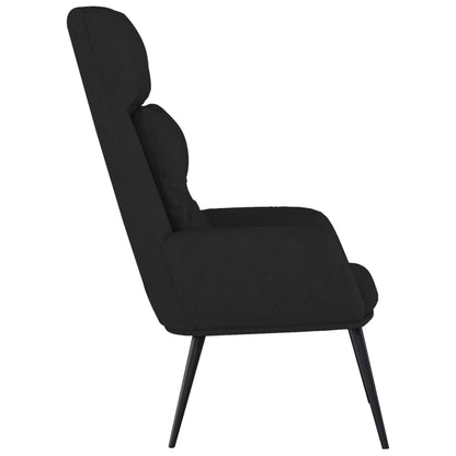 vidaXL Relaxsessel Schwarz Wildleder-Optik