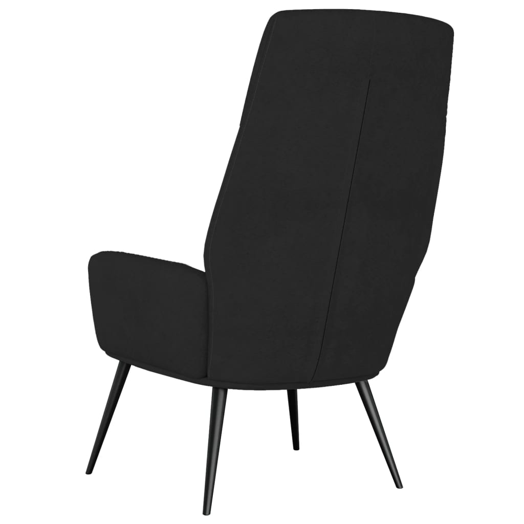 vidaXL Relaxsessel Schwarz Wildleder-Optik