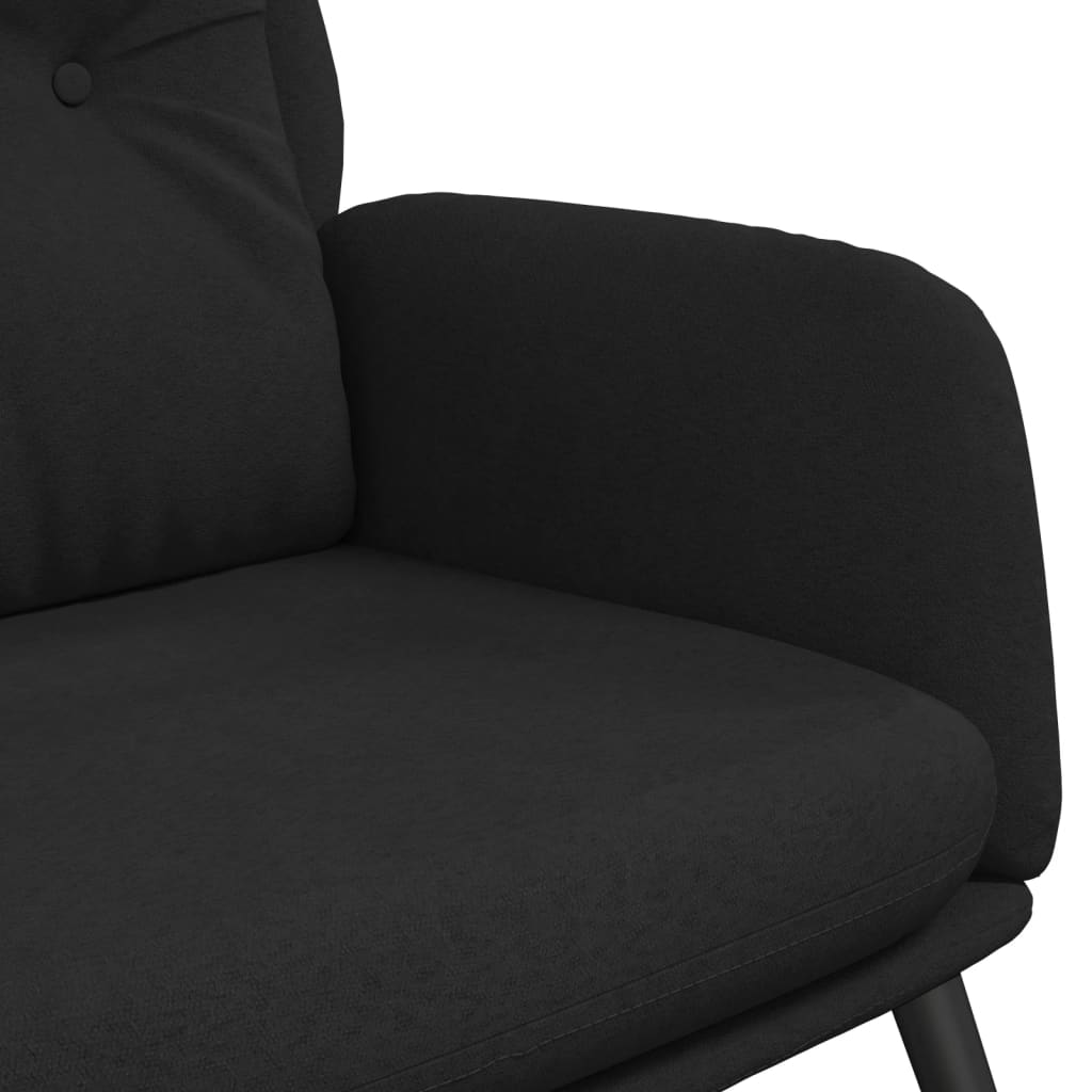 vidaXL Relaxsessel Schwarz Wildleder-Optik