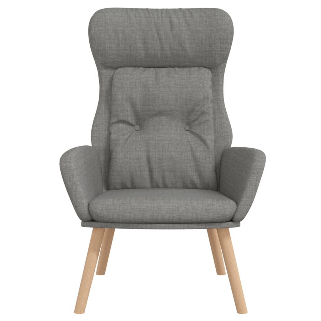vidaXL Fauteuil relax Gris clair Tissu
