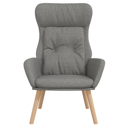 vidaXL Fauteuil relax Gris clair Tissu