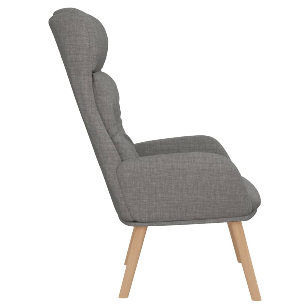 vidaXL Fauteuil relax Gris clair Tissu