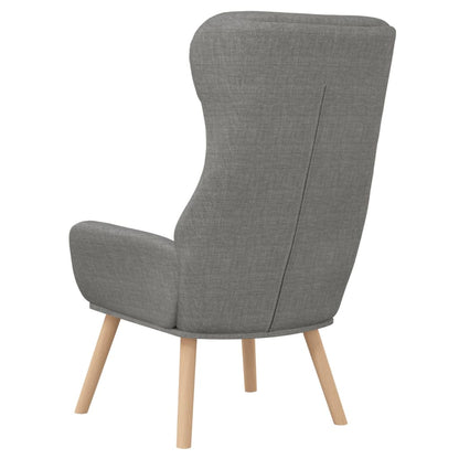vidaXL Fauteuil relax Gris clair Tissu