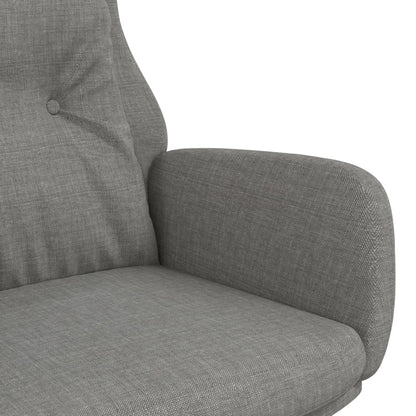 vidaXL Fauteuil relax Gris clair Tissu