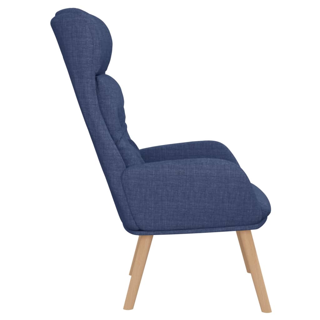 vidaXL Fauteuil relax Tissu bleu