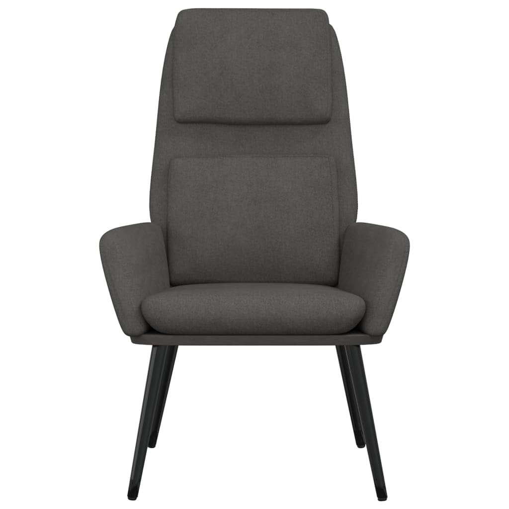 vidaXL Relaxsessel Dunkelgrau Stoff