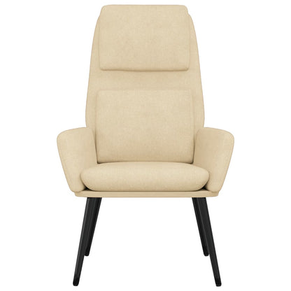 vidaXL Relaxsessel Creme Stoff