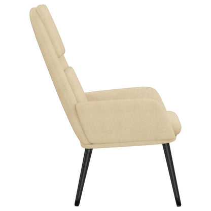 vidaXL Relaxsessel Creme Stoff