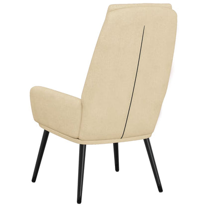 vidaXL Relaxsessel Creme Stoff