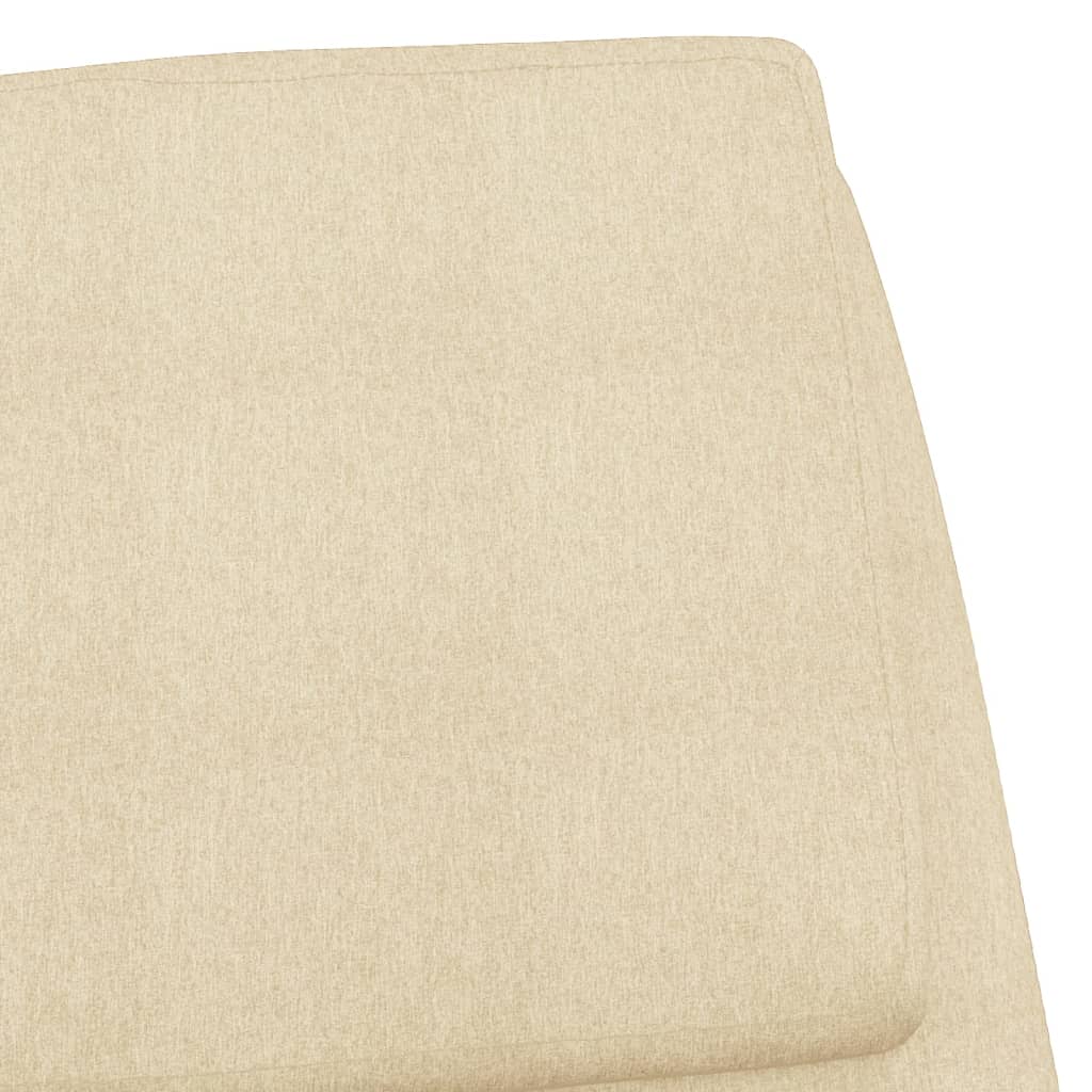 vidaXL Relaxsessel Creme Stoff