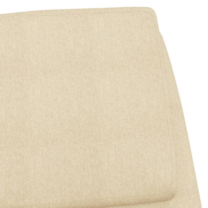 vidaXL Relaxsessel Creme Stoff