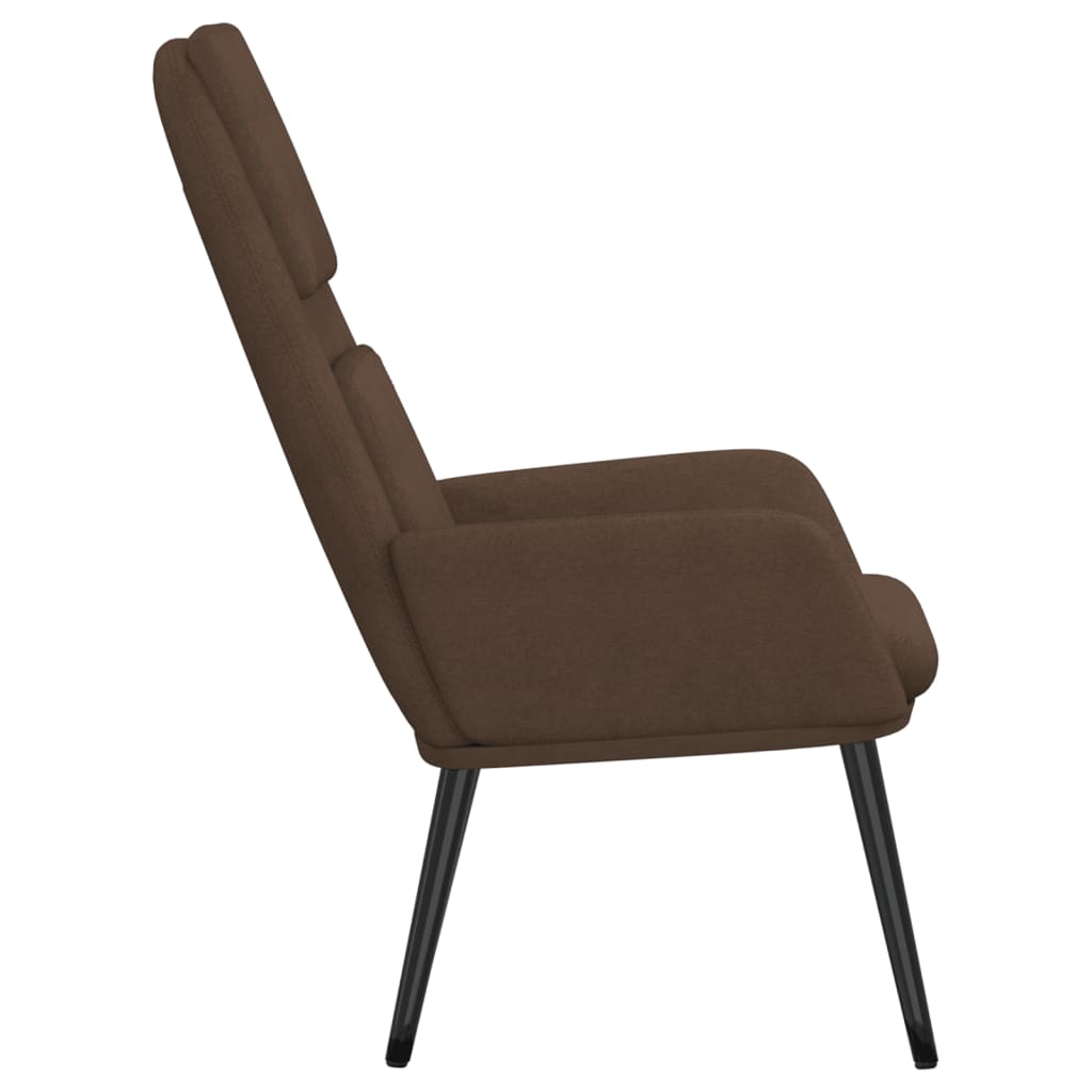 vidaXL Relaxsessel Stoff Braun