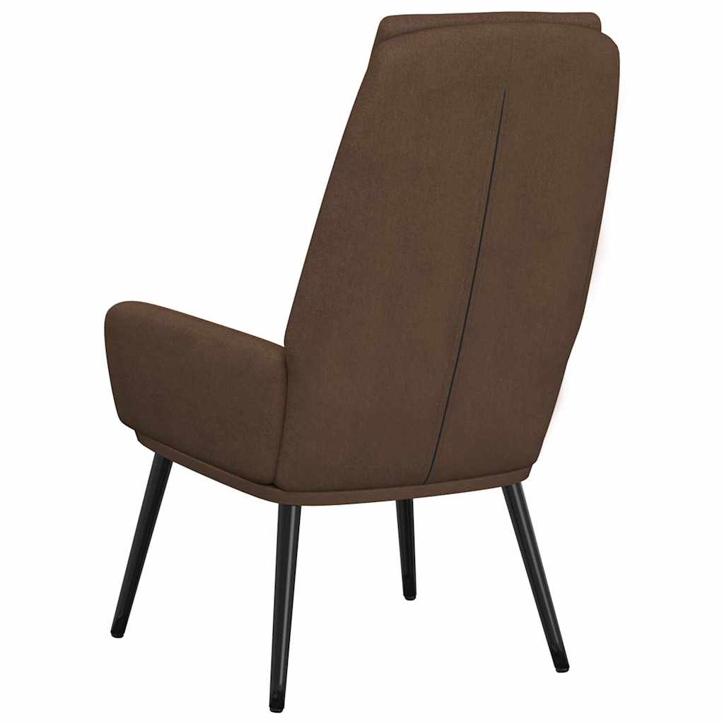vidaXL Relaxsessel Stoff Braun