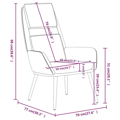 vidaXL Relaxsessel Stoff Braun