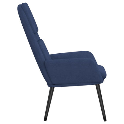 vidaXL Relaxsessel Blau Stoff