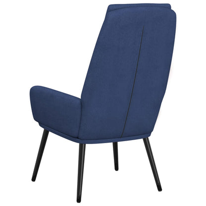 vidaXL Relaxsessel Blau Stoff