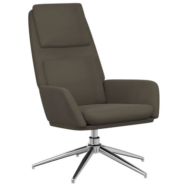 vidaXL Relaxsessel Dunkelgrau Wildleder-Optik