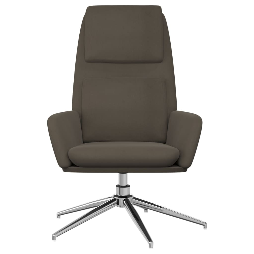 vidaXL Relaxsessel Dunkelgrau Wildleder-Optik