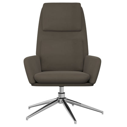 vidaXL Relaxsessel Dunkelgrau Wildleder-Optik