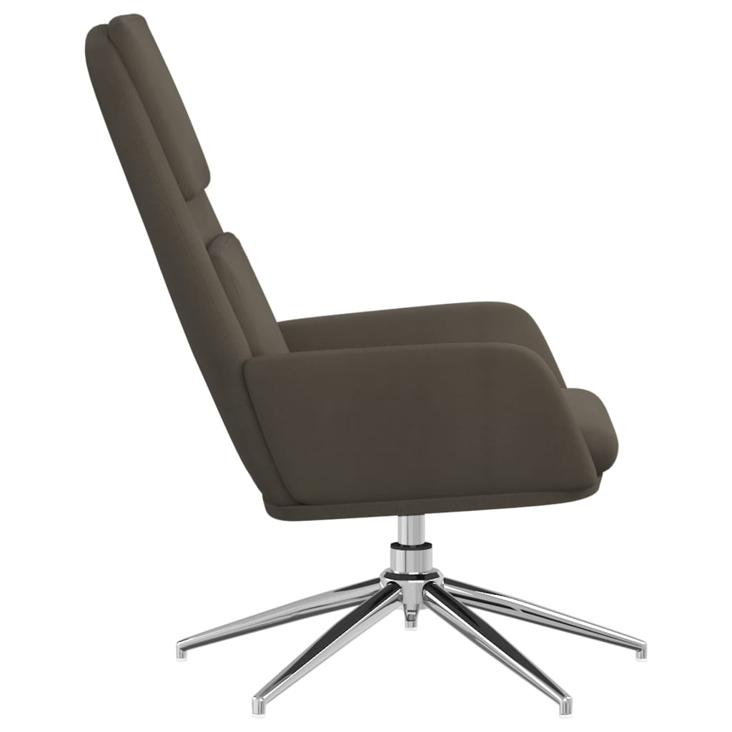vidaXL Relaxsessel Dunkelgrau Wildleder-Optik