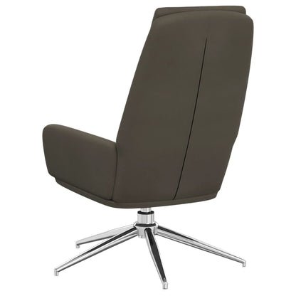 vidaXL Relaxsessel Dunkelgrau Wildleder-Optik