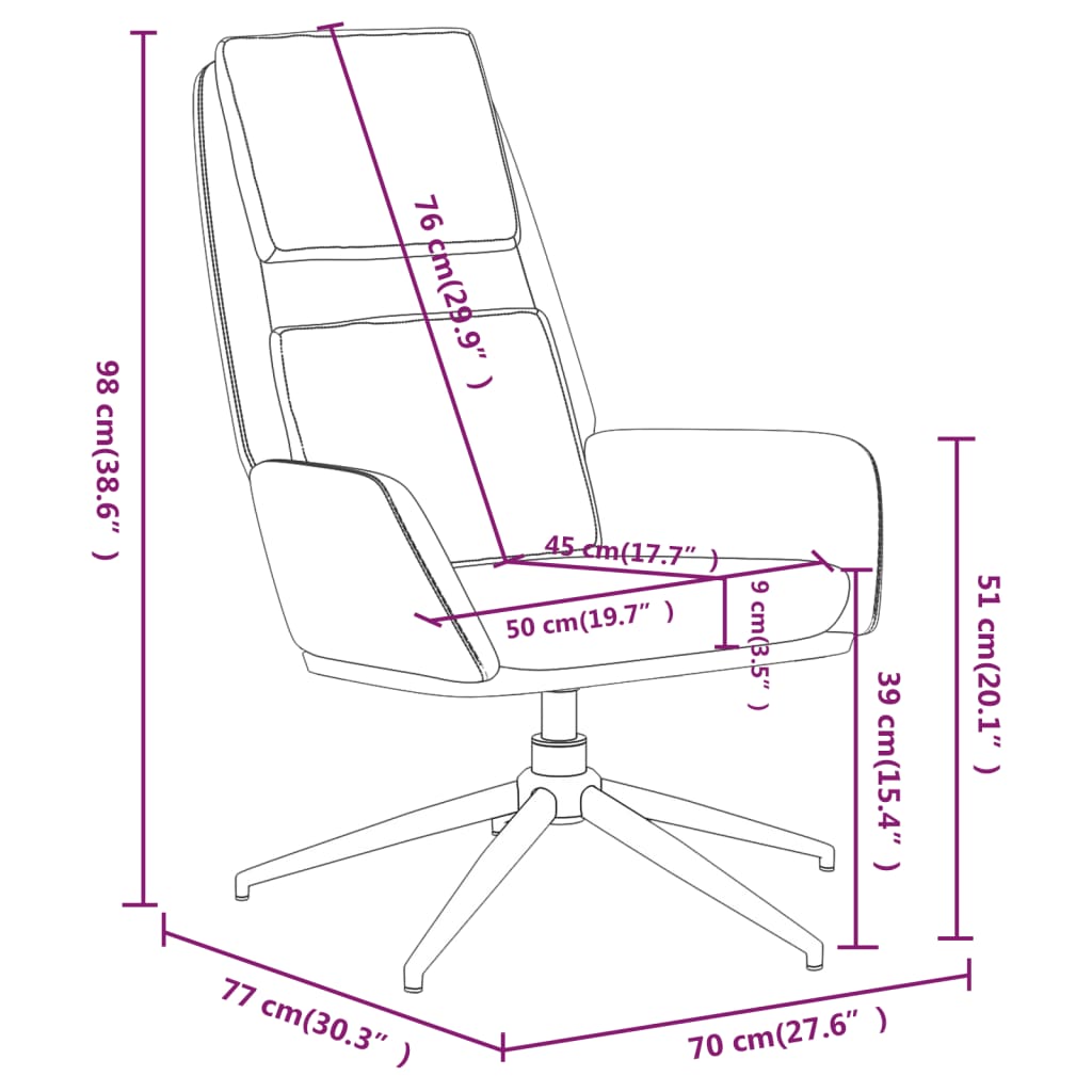 vidaXL Relaxsessel Dunkelgrau Wildleder-Optik