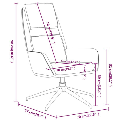 vidaXL Relaxsessel Dunkelgrau Wildleder-Optik