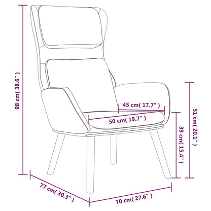 vidaXL Fauteuil de relaxation gris clair velours