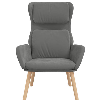 vidaXL Relaxsessel Dunkelgrau Samt