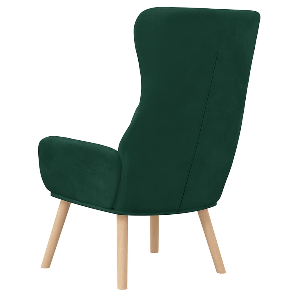vidaXL Relaxsessel Dunkelgrün Samt