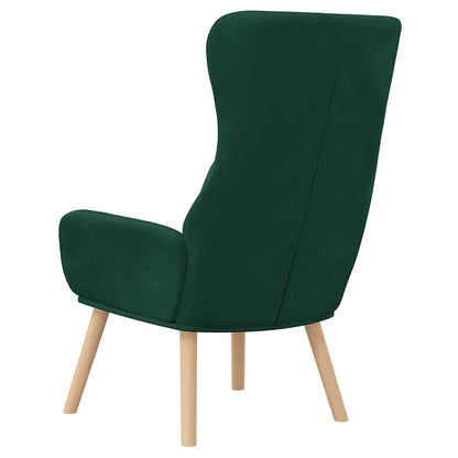 vidaXL Relaxsessel Dunkelgrün Samt
