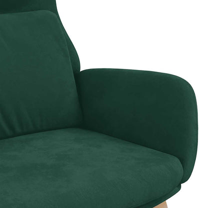 vidaXL Relaxsessel Dunkelgrün Samt