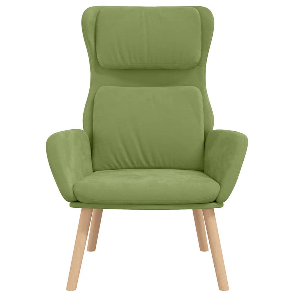 vidaXL Relaxsessel Hellgrün Samt