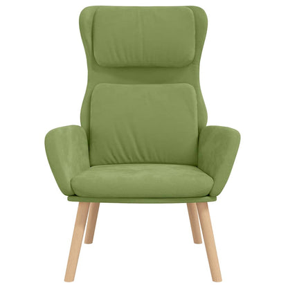 vidaXL Relaxsessel Hellgrün Samt